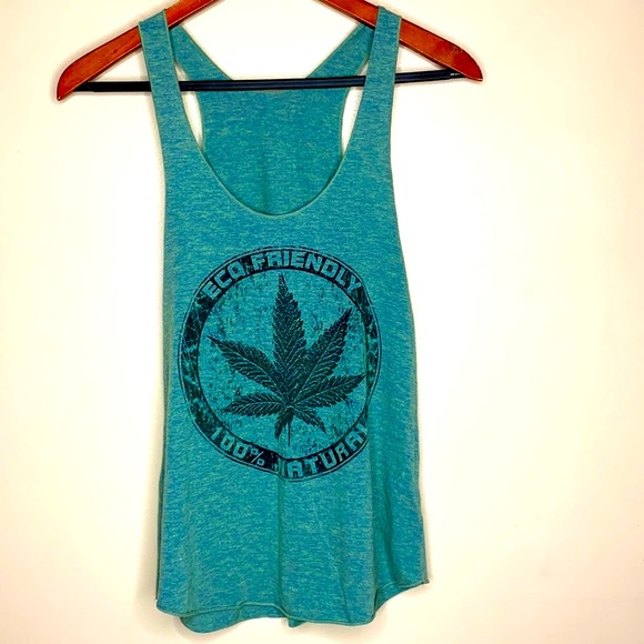 American Apparel | Eco-Friendly 100% Natural Racerback Tank Top Flower Power - Picture 4 of 8